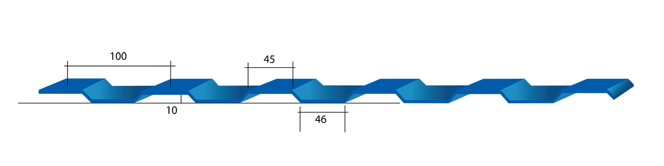 Геометрия профнастила СС10